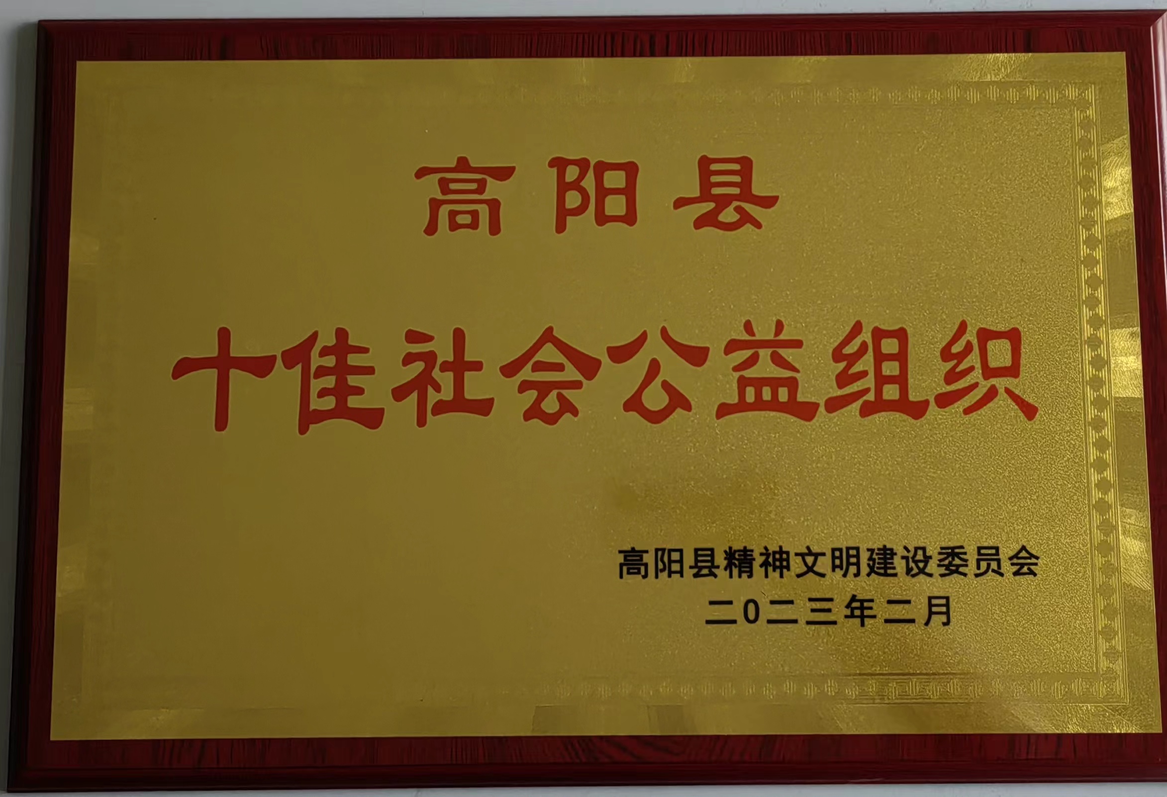 喜報(bào)！高陽(yáng)縣瑞春紡織榮獲“十佳社會(huì)公益組織”稱號(hào)