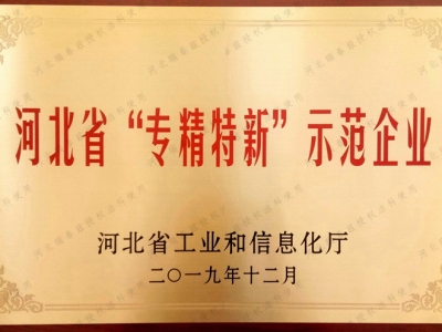 專(zhuān)精特新示范企業(yè)